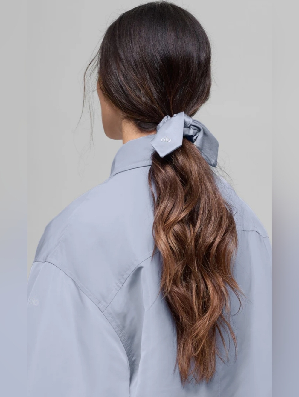 Alo Airlift Rhythm Scrunchie - Winter Frost Limited Edition NWT